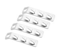 LIOOBO 4piezas Gancho Conector para Perchas Blanco Multiusos Ahorra Espacio para Armario Ropa Colgante Organizador Hogar