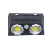 LIOOBO Lámpara de Pared Solar Sensor Pir 32 Cob, 20w, Negra | Abs, Batería 1200mah 3,7v, Ip65 Resistente al Clima, para Patios, Jardines y Muros Exteriores