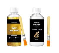 Liquid Gold Leaf Paint - Pigmento decorativo a base de agua con pincel
