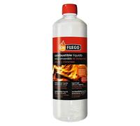Flower - Combustible Líquido 1L para Barbacoas, Chimeneas y Estufas, Encendedor Eficaz Sin Humos ni Olores