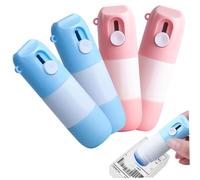 Líquido Whiteout, 4 unidades de líquido corrector de papel térmico con abridor y cortador de paquetes, protección de privacidad instantánea, blanqueamiento portátil para etiquetas de paquetes y fac