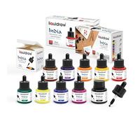 Liquidraw Juego de 10 tintas de colores para dibujo, tinta india, resistente al agua, 35 ml