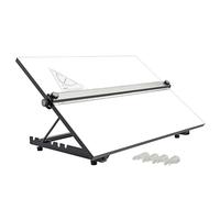 Liquidraw Tablero de dibujo A3 con movimiento paralelo, modelo de mesa con 5 ángulos de trabajo ajustables, incluye clips para tablero de dibujo y juego cuadrado