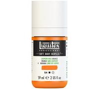 Liquitex 1959892 Professional Soft Body - Pintura acrílica (consistencia cremosa, alta pigmentación, resistente a la luz y al envejecimiento, botella de 59 ml), color naranja