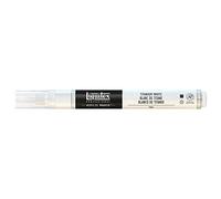 LIQUITEX 4620432 Rotulador de pintura acrílica, Punta Fina, Blanco de Titanio, 2 mm