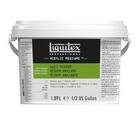 Liquitex 5338 Professional Medio brillante y barniz para pinturas acrílicas, aumenta el brillo y mejora la película de color y la profundidad del color - botella de 1,89, transparente