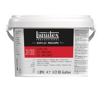 Liquitex 5340 Professional Gloss Gel Medium para pinturas acrílicas, aumenta el brillo y la transparencia del color acrílico - botella de 1,89 litros, transparente