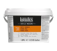Liquitex 5347 Professional Barniz mate final para pinturas acrílicas - secado semimate, no amarillea, resistente al envejecimiento secado rápido, calidad de archivo - botella de 1,89 litros, incoloro