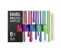 Liquitex Acrílico Basics - Set Basics 6 x118ml, Metálicos
