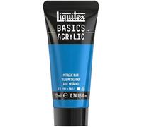 Liquitex Acrílico Basics - Tubo de Pintura Acrílica, Azul Metálico, 22 ml