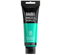 Liquitex Acrílico Basics - Tubo de Pintura Acrílica, Verde Agua Metálico, 118 ml