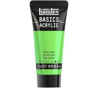 Liquitex Acrílico Basics - Tubo de Pintura Acrílica, Verde Metálico, 22 ml