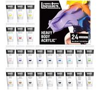 Liquitex Acrílico Heavy Body - Set de pintura acrílica para bellas artes de cuerpo espeso calidad profesional, 24x22ml surtidos