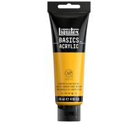 Liquitex Basic Acrylic - Tubo de Pintura Acrílica, 118 ML, Amarillo (Tono Amarillo De Cadmio Oscuro)