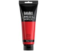 Liquitex Basic Acrylic - Tubo de Pintura Acrílica, 250 ML, Rojo (Rojo Pirrol Nuevo)