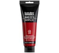 Liquitex Basic Acrylic - Tubo de Pintura Acrílica, 250 ML, Rojo (Tono Rojo De Cadmio Oscuro)
