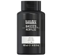 Liquitex Basic Acrylic - Tubo de Pintura Acrílica, 400 ML, Negro (Negro De Marte)