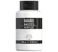 Liquitex Basics Acrylic Bote De Pintura Acrílica, Blanco de Titanio, 400 ml (Paquete de 1), 400