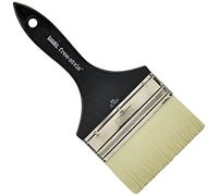 Liquitex Brocha Freestyle Profesional, Ancha Plana/Barniz 4 Pulgadas, Mango Corto