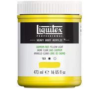 LIQUITEX Color acrílico Heavy Body, amariilo sin cadmium claro, 473 ML