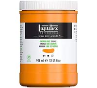 LIQUITEX Color acrílico Heavy Body, naranja sin cadmium, 946 ML