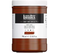 LIQUITEX Color acrílico Heavy Body, tierra de siena tostada, 946 ML