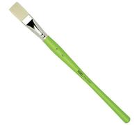 Liquitex Free-Style Mango verde detalle pincel plano N - Brocha plata Nr. 12