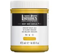 Liquitex pintura acrílica profesional Heavy Body - cuerpo espeso, tarro de 473 ml, color oro iridiscente