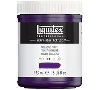 Liquitex pintura acrílica profesional Heavy Body - cuerpo espeso, tarro de 473 ml, color púrpura dioxacina