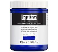 Liquitex pintura acrílica profesional Heavy Body - cuerpo espeso, tarro de 473 ml, color ultramar (sombra verde)