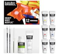 LIQUITEX Profesional Heavy Body - Pintura acrílica Profesional de Cuerpo Espeso, Set iniciación al acrílico, Multicolor, 6 x 22 ml + 1 x 59 ml
