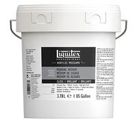 Liquitex Professional Aditivos - Médium de Efectos Pouring Medium, Medium de Alisado, Para Técnica de Vertido con Pintura Acrílica, Aumenta el Flujo, 3,78L, Acabado Brillante
