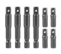 LIQWEI 8 adaptadores de vaso de 1/4 pulgadas, adaptador hexagonal universal para taladro eléctrico y destornillador inalámbrico, llaves de vaso y llaves de vaso