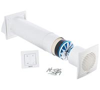 LIRAST 125 mm Ventilador Recuperador de Calor con Sistema Ventilacion Forzada con Interruptor - VMC Doble Flujo - Recuperador Calor Extractor de Aire