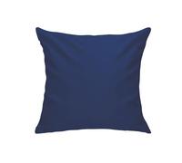 Lirex 2 Paquetes Fundas de Almohada, 100% Algodón Transpirable Cubiertas de Almohada，Cierre de Cremallera 60 x 60 cm, Azul Oscuro