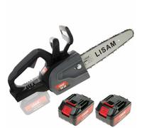 LISAM SG 22 - Electrosierra de batería 2 x 18V 2Ah - Espada de 25 cm