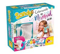 Lisciani - SANDY COLORANDO - MI ESCRITORIO DE SIRENA - Escritorio de Sirena- Estación de Trabajo para Niños - Espacio Creativo Subacuático - Para los Pequeños Artistas - Desde 4 Años en Adelante