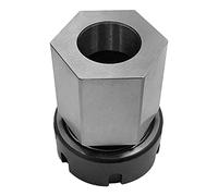 Lisher - 1 pieza de acero duro hexagonal con cuello Chuck Block Chuck Collet Holder para torre de grabado de máquina ER25