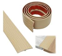 Listón de transición en T, raya de umbral de puerta de PVC, perfil de transición autoadhesivo de 3M * 5CM, listón de cobertura de nivelación de suelo para suelos de parquet, laminados y umbrales