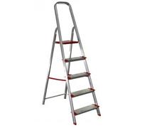 LITAN Escalera de Aluminio de 5 Peldaños