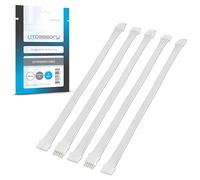 Litcessory Cable de Extensión para Philips Hue Lightstrip Plus (150mm, 5 Unidades, Blanco - MICRO 6-PINES V4 / Solo Lightstrip)