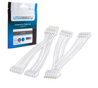Litcessory Divisor para Philips Hue Lightstrip Plus (2 Unidades, Blanco - ESTÁNDAR 6-PINES V3 / WiZ Lightstrip)
