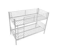 Litera alberto | color: plata | colchones: 2 colchones 90x190