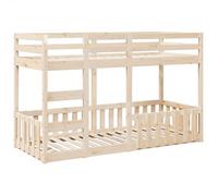 Litera De Madera Maciza De Pino 90x190 Cm Vidaxl