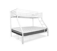 Litera de matrimonio metalica as121 con colchon 135cm