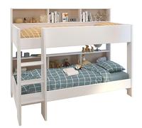 Litera Infantil Mouse 90x200 cm Dormitorio Juvenil en color blanco mate