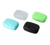 Litinliv 4 jaboneras de Viaje Resistentes al Agua, Jabonera de Viaje Hermética, Portátil Caja de Contenedor de Jabón, latas de jabón para casa, baño, Viajes, Camping al Aire Libre