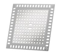 Litinliv Trampa de Ducha Cuadrada, Tapa de Desagüe, Antioxidante, Colador de Pelos, Coladores de Desagüe de Silicona y Acero Inoxidable, Ideal para Cocina y Baño, Plata