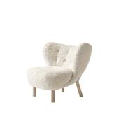 Little Petra VB1 Sillón Piel de Oveja Moonlight/Roble Aceitado
