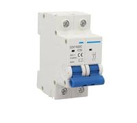 LIUCHUCHU Diferencial Rearmable Disyuntor MCB de 2 Polos CC 500 V, Interruptor protección contra sobrecargas, 10 A, 16, 20, 25, 32, 40, 50, 63 y 100(63A)